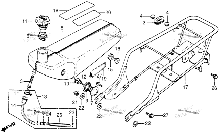 Oil Tank + Rear Carrier