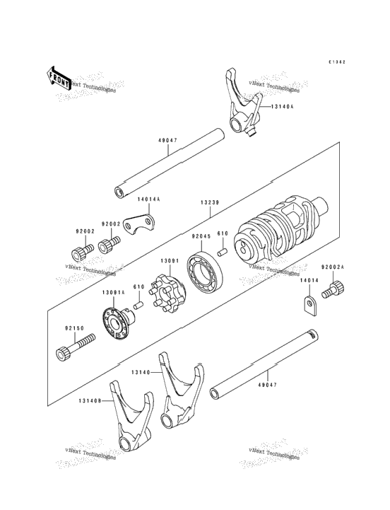 Change Drum/Shift Fork
