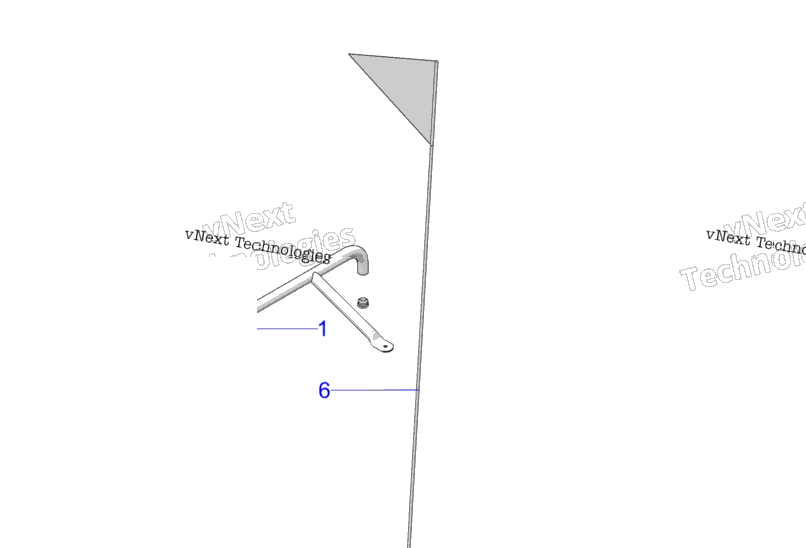 Body, Accessory Bumper, Flag, And Pass Handle