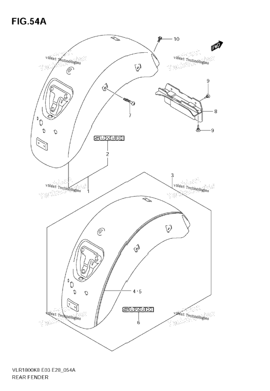 Rear Fender (Model K9)