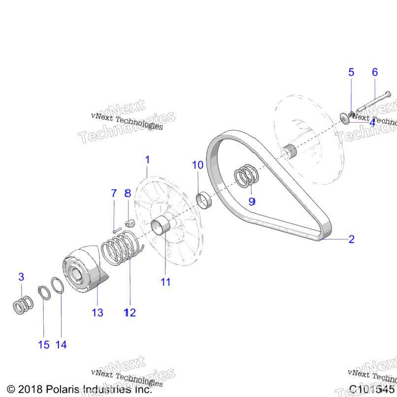 Drive Train, Secondary Clutch A23sda57a5