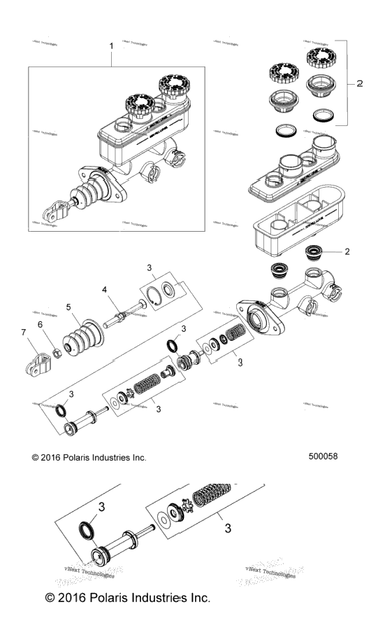 Brakes, Master Cylinder Asm. All Options