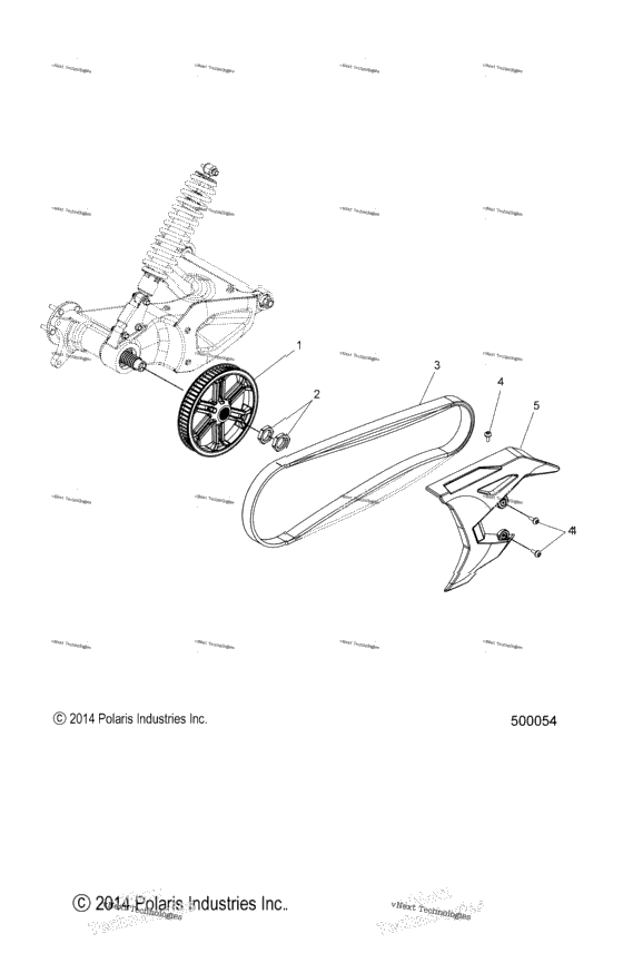 Drive Train, Driven Sprocket, Belt & Guard All Options