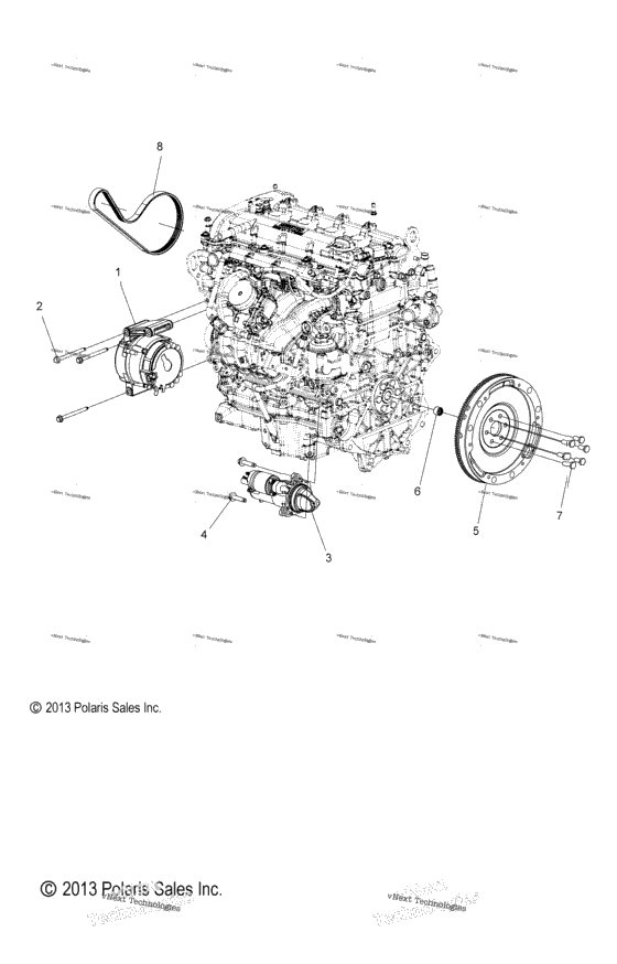 Engine, Alternator, Flywheel & Starter Mounting All Options