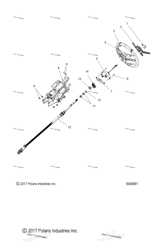 Steering, Steering Asm., Upper All Options