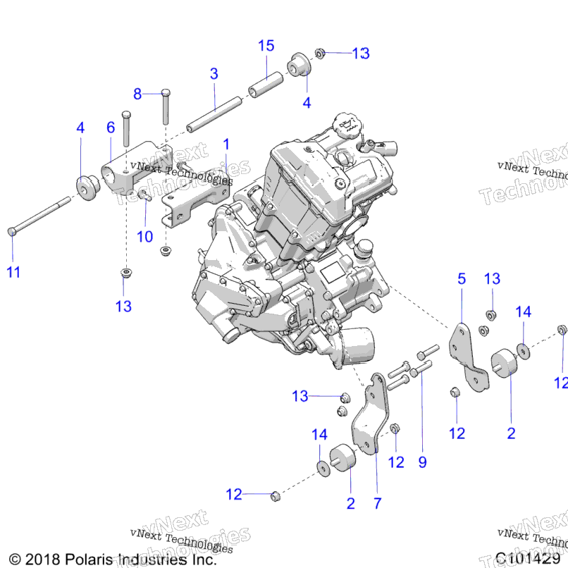 Engine, Mounting & Long Block