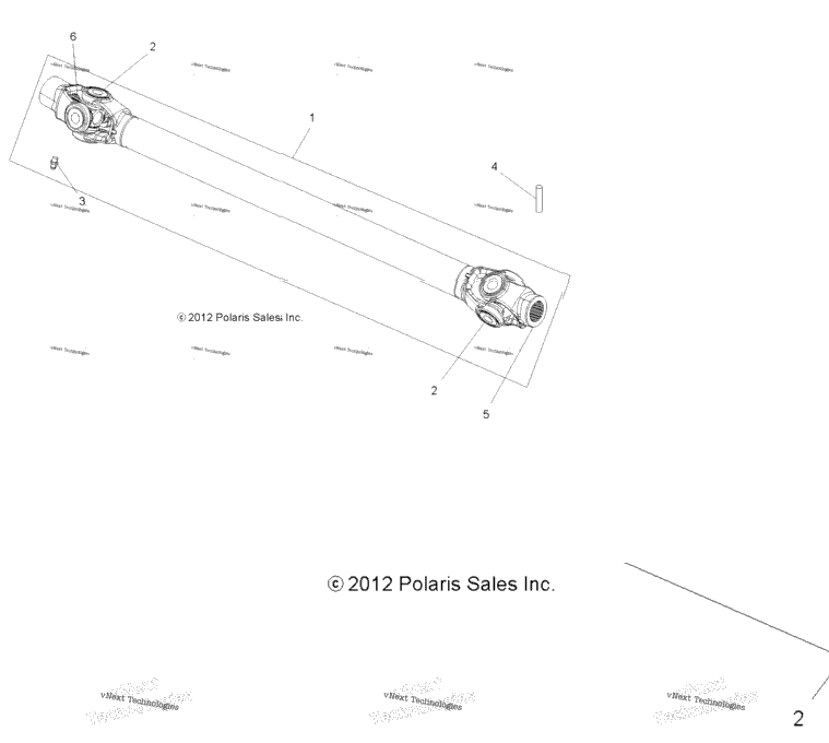 Drive Train, Prop Shaft, Front