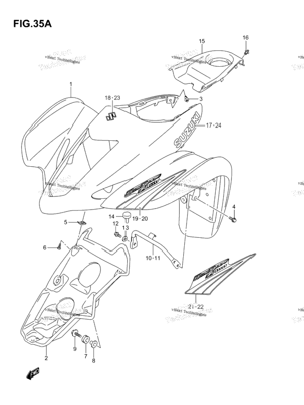 Front Fender (Model K5/K6)