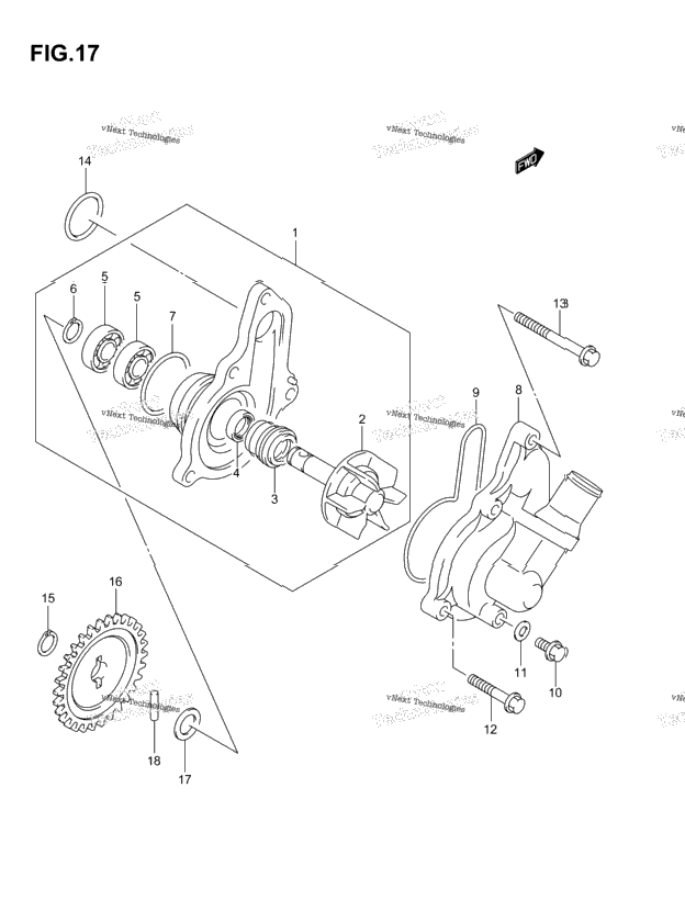 Water Pump (Model K3/K4)
