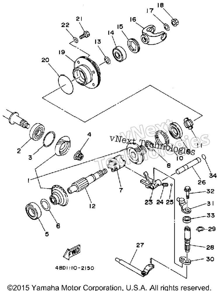 Middle Drive Gear