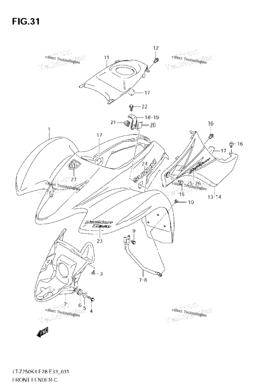 Front Fender (Model K4)
