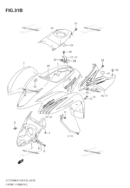 Front Fender (Model K6)