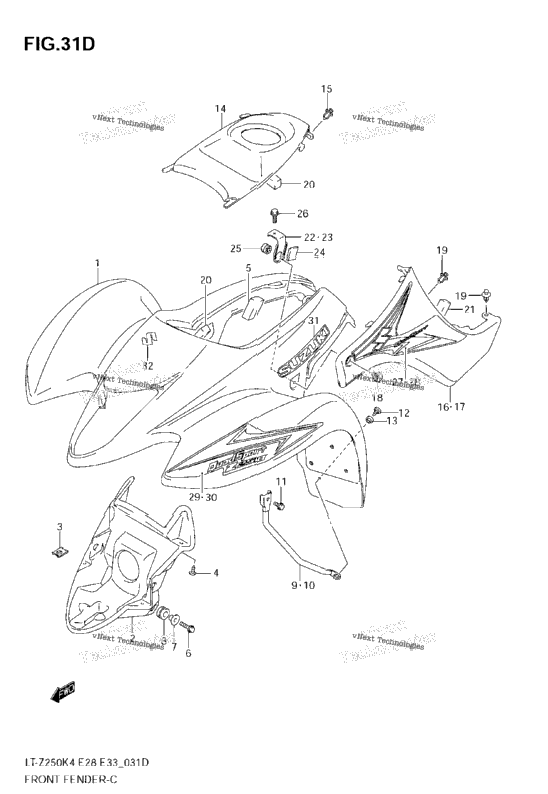 Front Fender (Model K8)