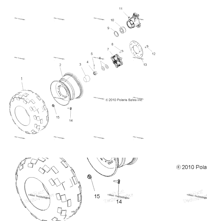 Wheels, Rear Tire & Brake Disc