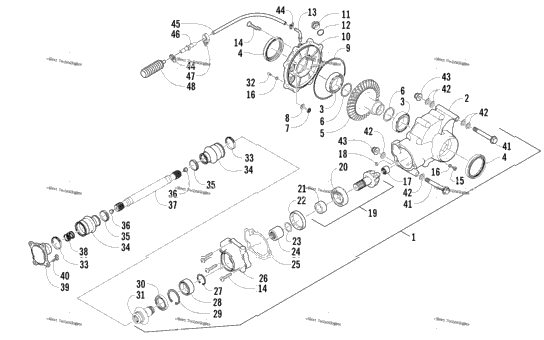 Rear Drive Gearcase Assembly
