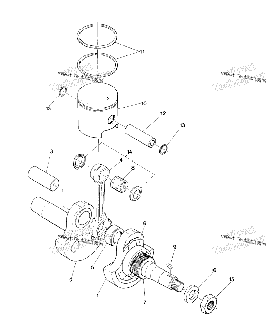 Piston And Crankshaft Star