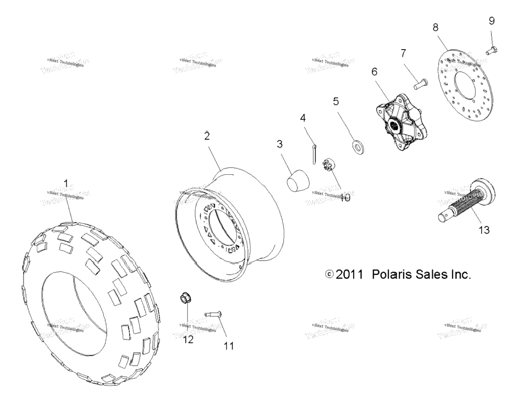 Wheels, Front Tire & Brake Disc