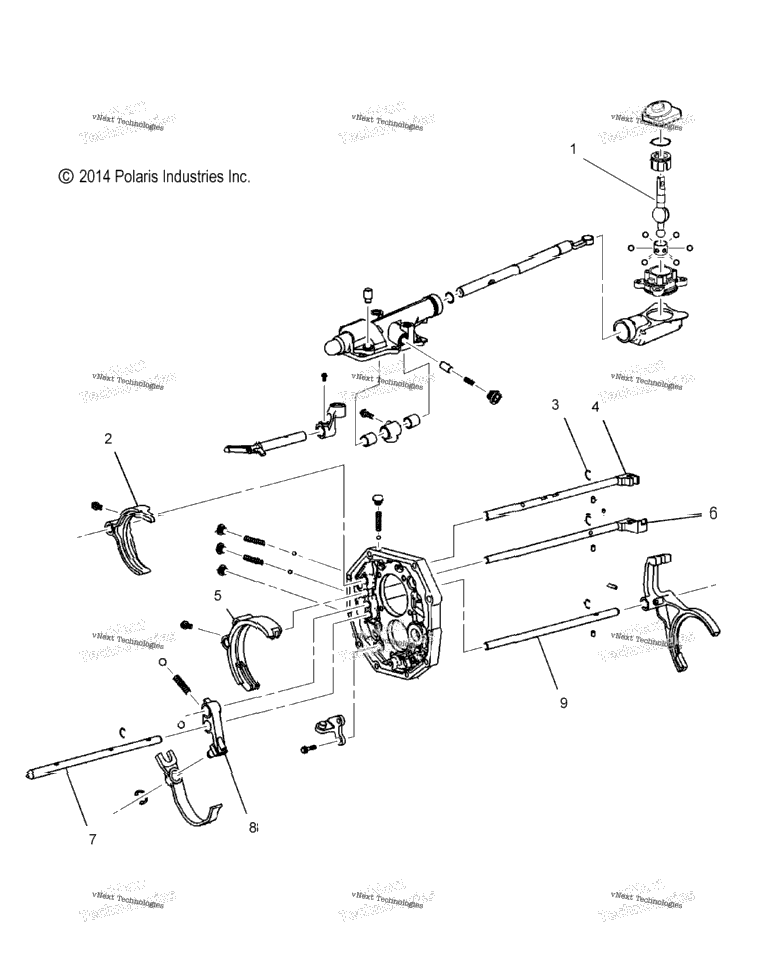 Drive Train, Transmission, Shift Control Comp. All Options
