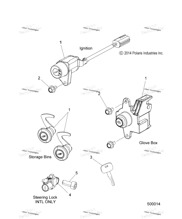 Electrical, Ignition Switch/Lock Set All Options