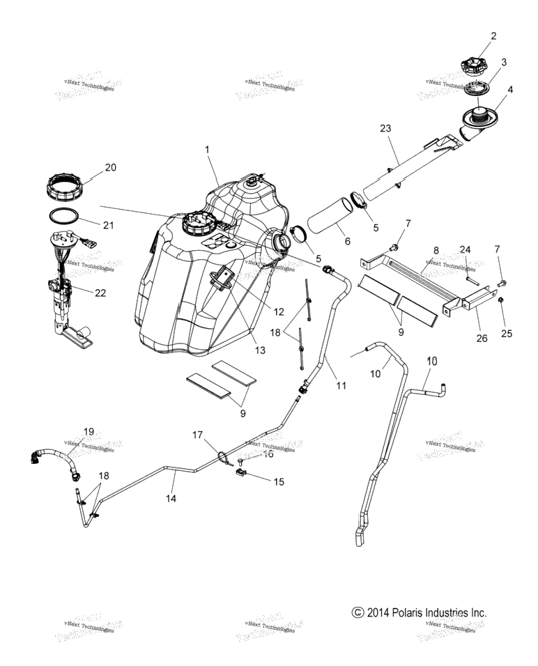 Fuel System, Fuel Tank Asm. All Options
