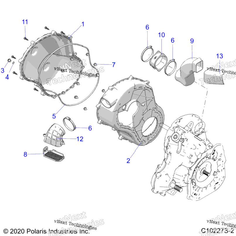 Body, Clutch Cover