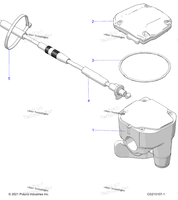 Steering, Controls, Throttle Asm. & Cable A23sxa85a6/A1
