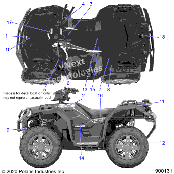 Body, Decals A23sxa85a6/A1/Ea9/Ag/Am