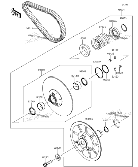 Driven Converter/Drive Belt