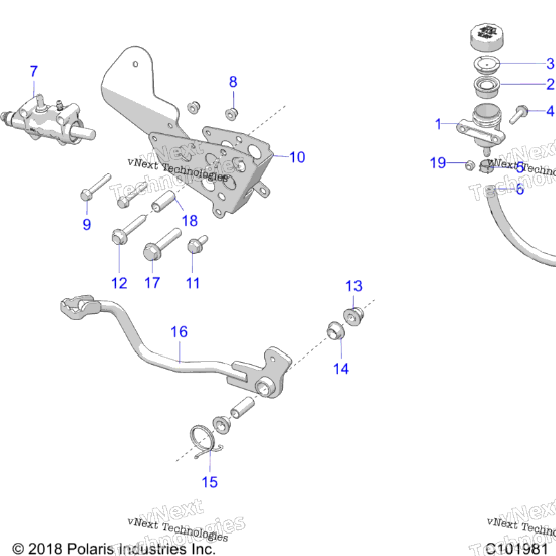 Brakes, Brake Pedal & Master Cylinder A23sxa85a6/A1/Ea9/Ag/Am