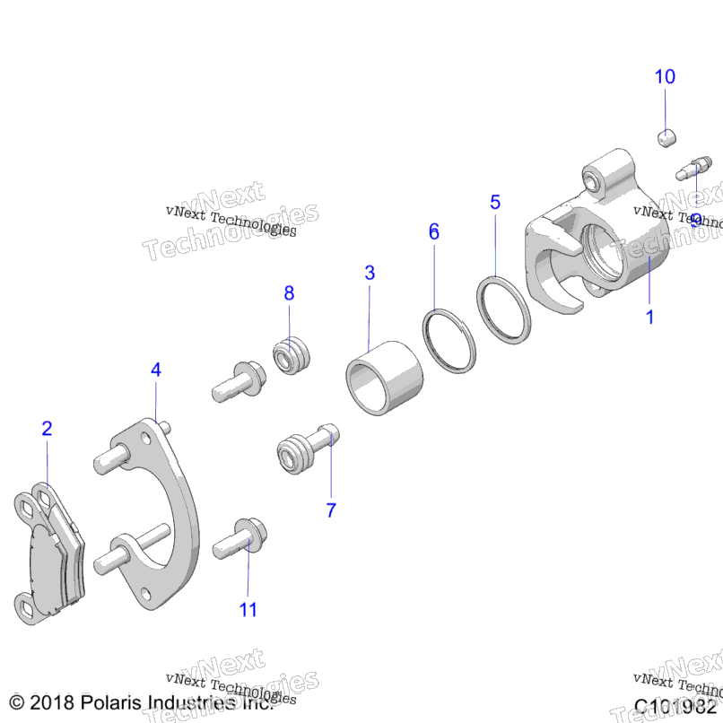 Brakes, Rear Caliper A23sxa85a6/A1/Ea9/Ag/Am