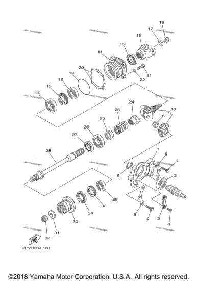Middle Drive Gear