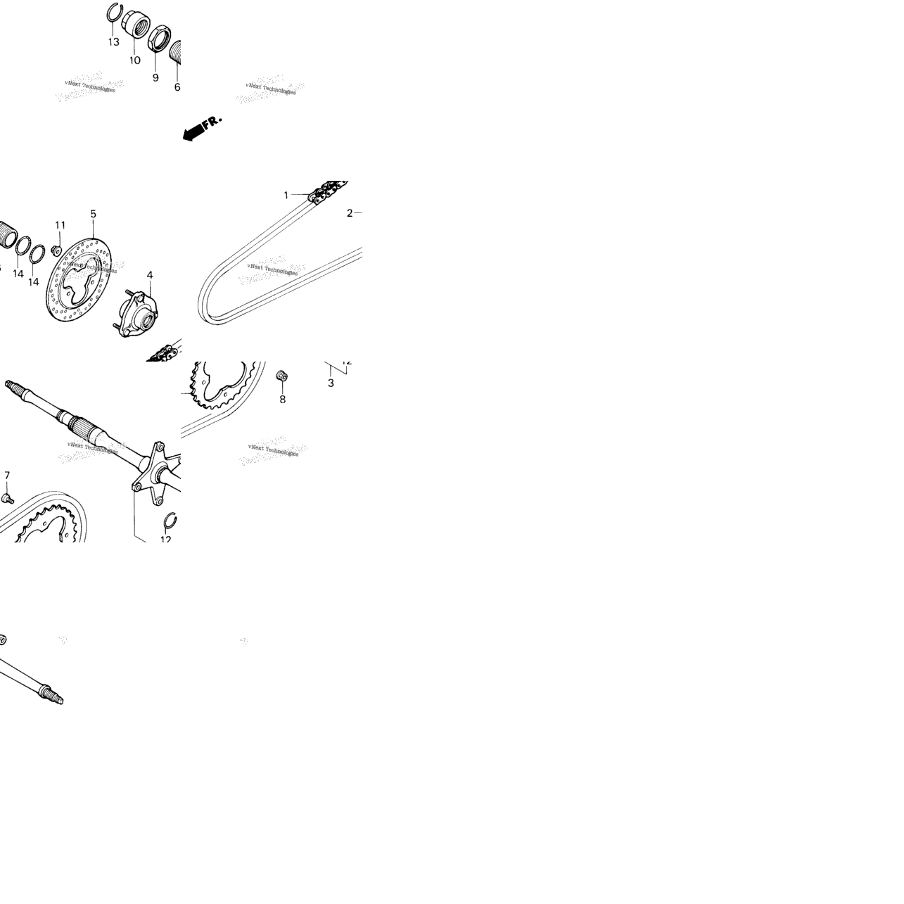 Rear Wheel Axle