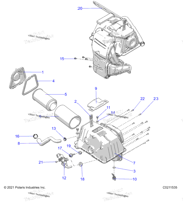 Engine, Air Intake A23sxa85a6/A1/Ea9/Ag/Am