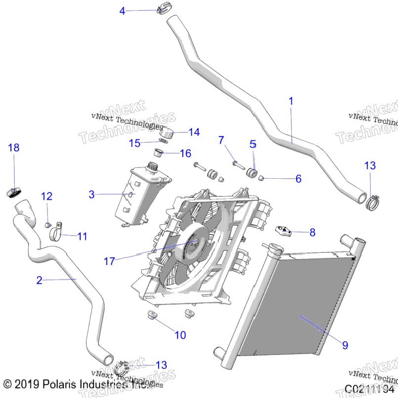 Engine, Cooling System A23sxa85a6/A1/Ea9/Ag/Am