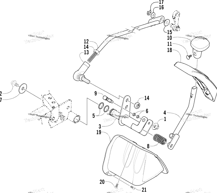 Reverse Shift Lever Assembly