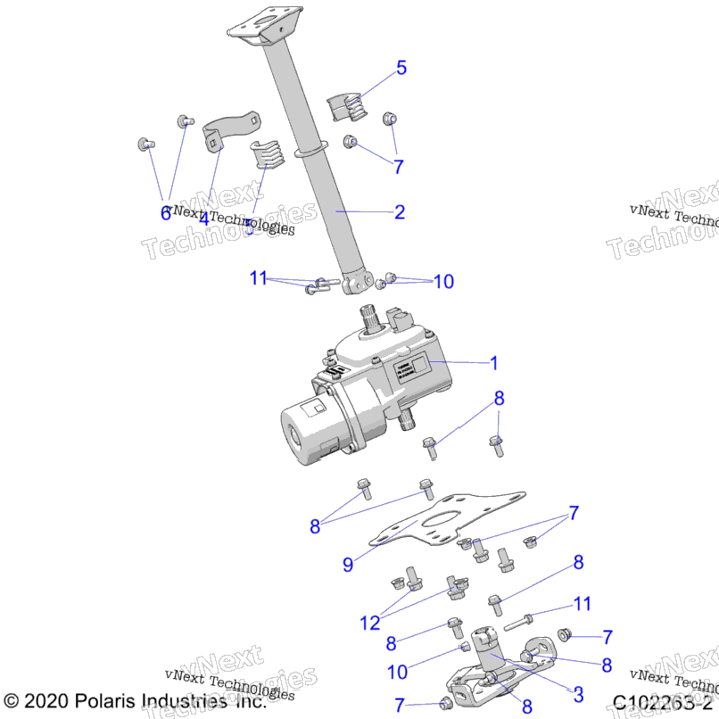 Steering, Steering Post Asm. A23sxe85a9/Ag/Am