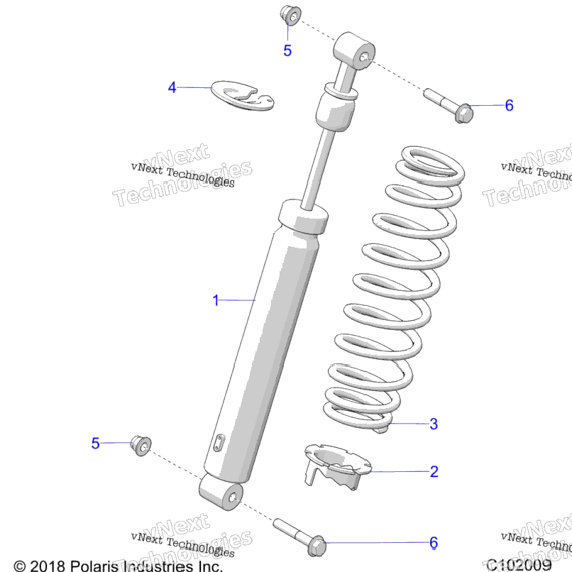 Suspension, Shock, Front A23sxa85a6/A1/Ea9/Ag/Am