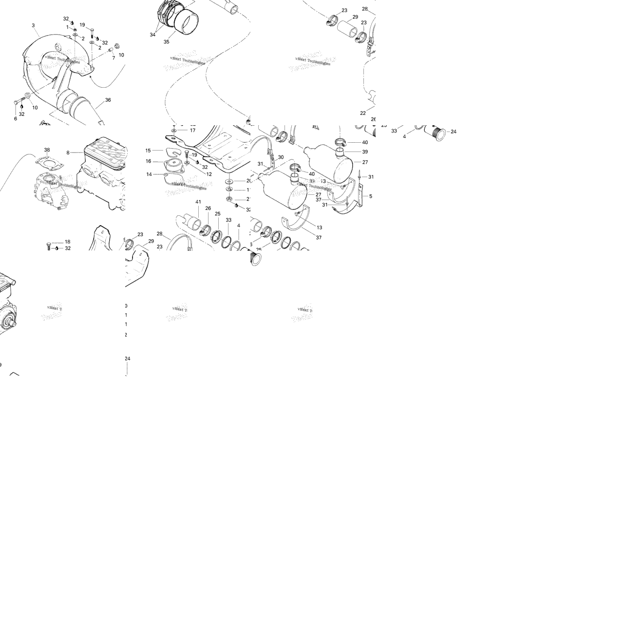 Engine Support And Muffler