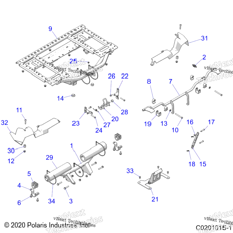 Body, Box, Rear Frame And Pivot