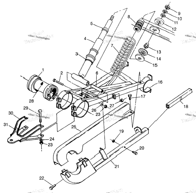 Swing Arm Weldment Magnum 6X6 & Swedish Magnum 6X6 S97ae4 (4940754075D003)