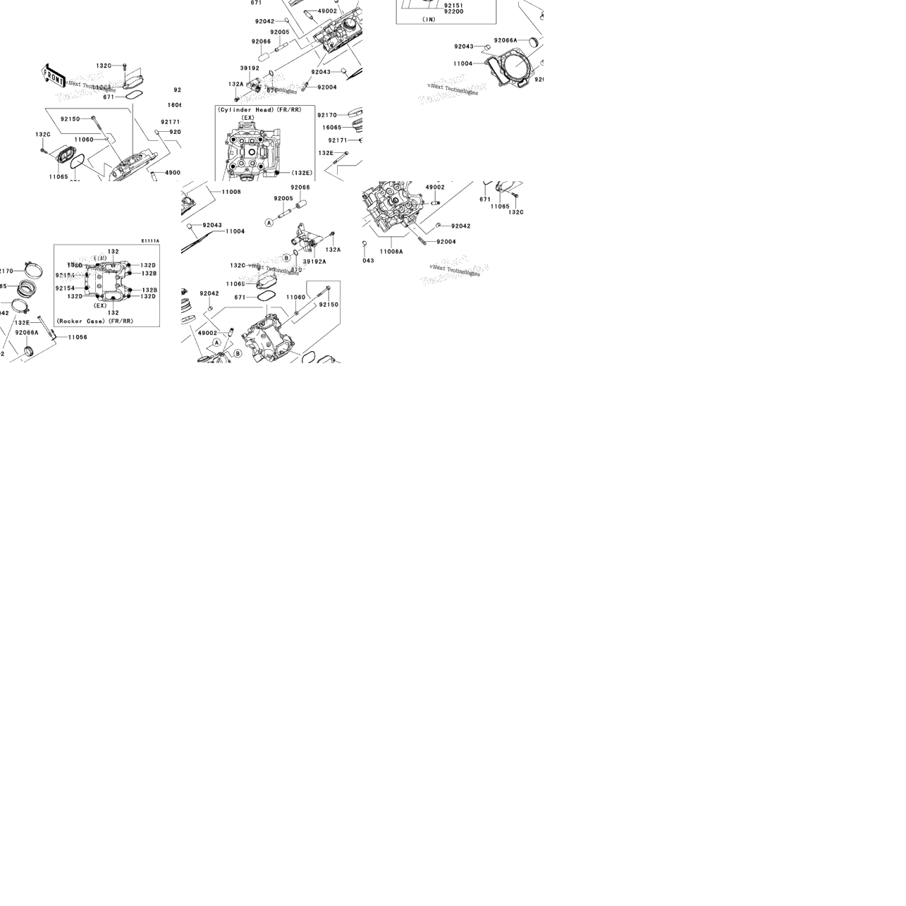 Cylinder Head (Vf750de095937-)
