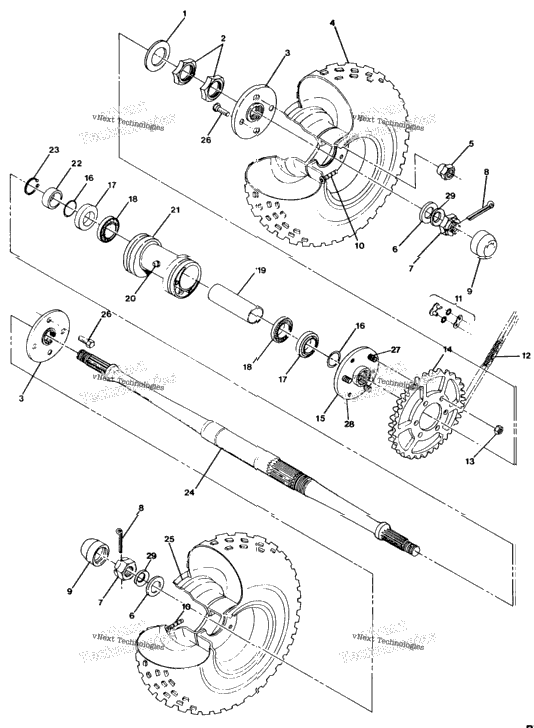 Rear Wheel Drive Assembly Trail Boss