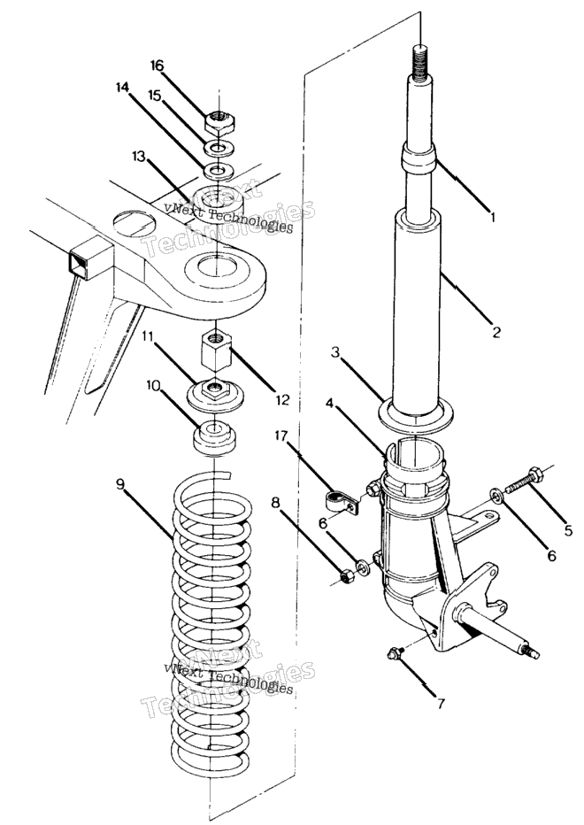 Strut Assembly Trail Boss