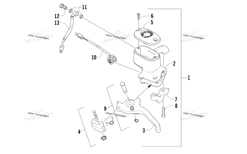 Hydraulic Brake Control Assembly