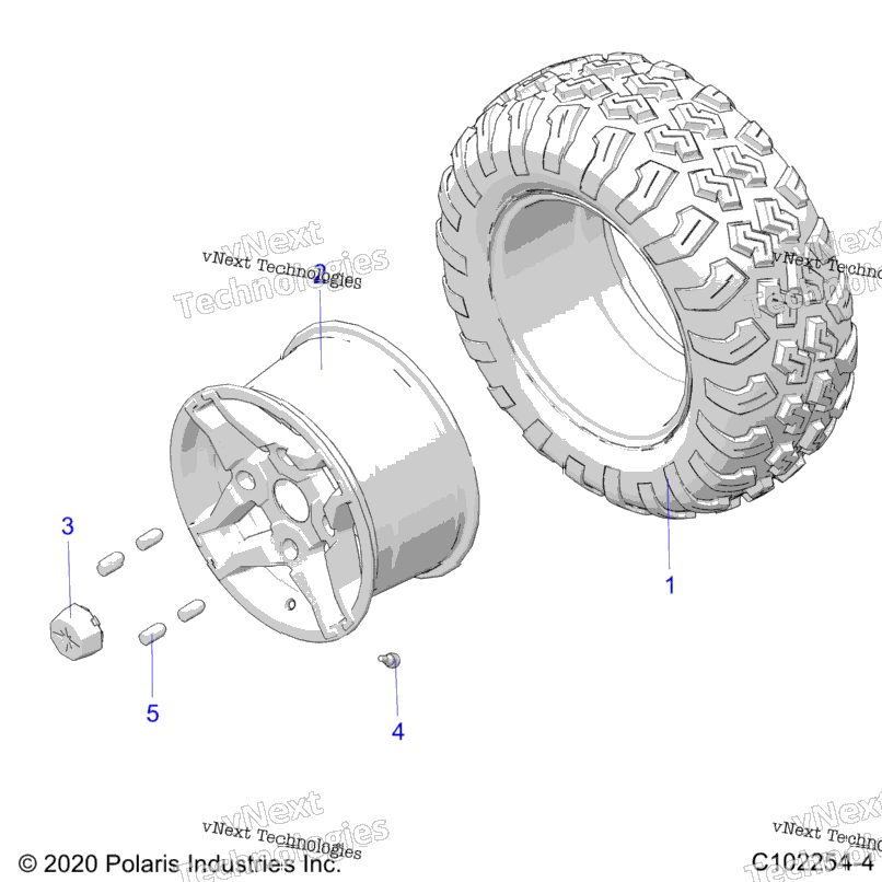 Wheels, Rear Tire A23sws57c2
