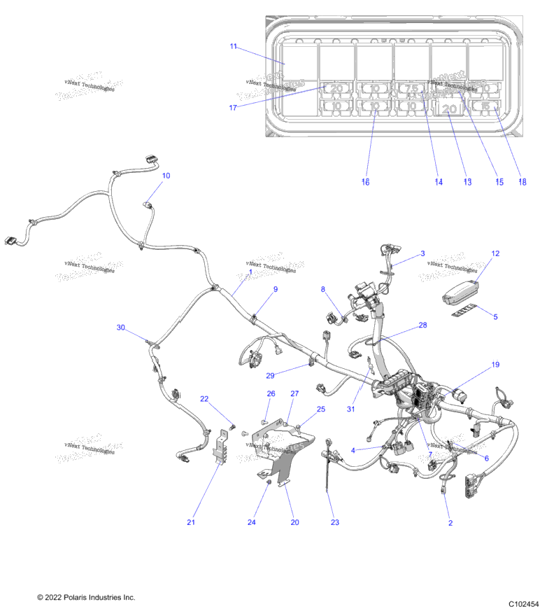 Electrical, Main Wire Harness