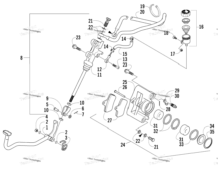 Auxiliary Brake Assembly
