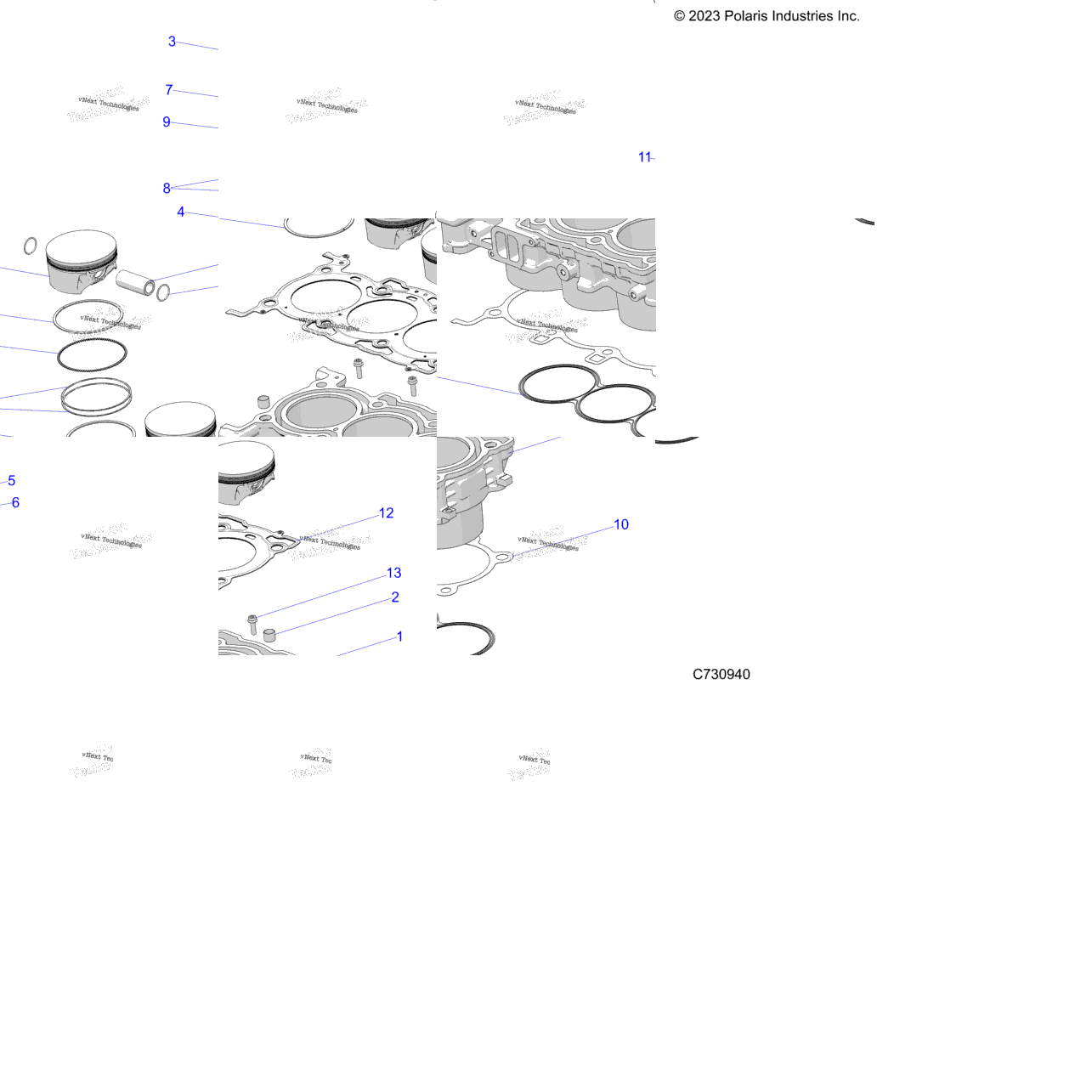 Engine, Cylinder And Piston