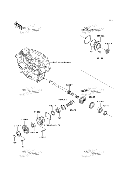 Front Bevel Gear