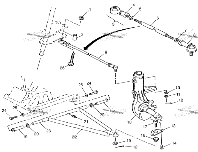 Aarm/Strut Mounting Magnum 2X4